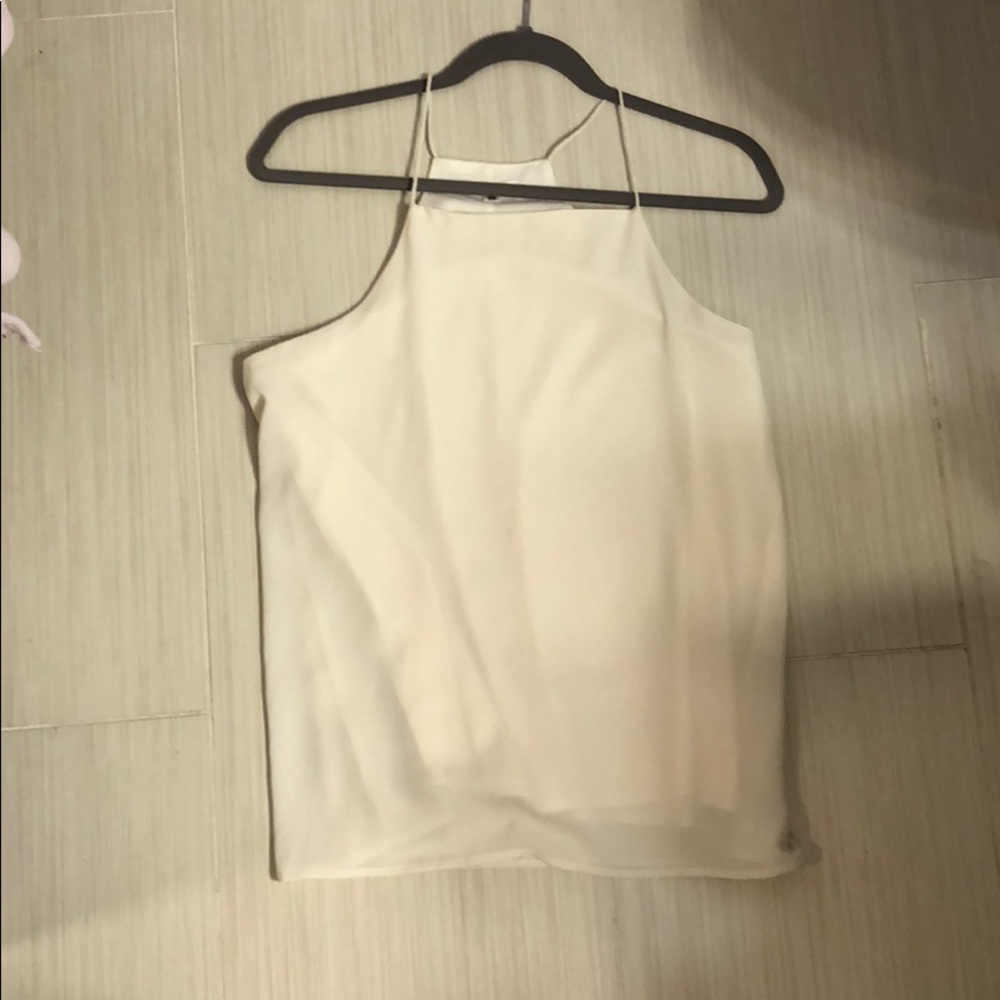CREAM TANK LARGE NEVER WORN
